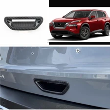 For Nissan Rogue 2021-25 Carbon Fiber Rear Trunk Lid Door Handle Bowl Cover Trim