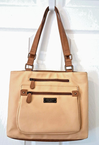 MultiSac purse, yellow with brown trim, very gently used, great condition.
