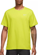 Nike Men's DRI-FIT UV Miler Short Sleeve Running Top Bright Cactus/Reflective 