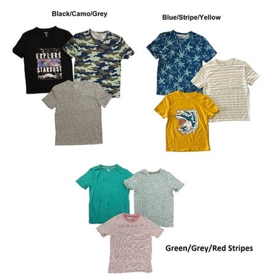 Member's Mark Boy's 3-Pack My Favorite Crew Neck Tees