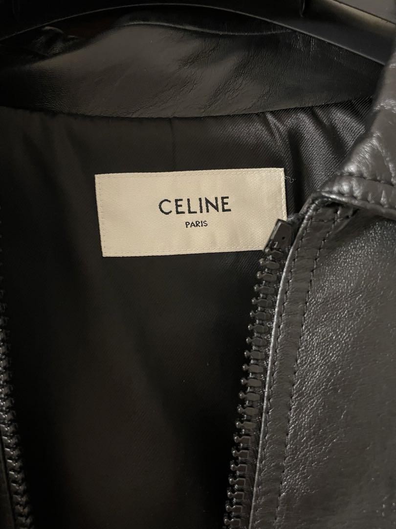 Celine Leather Jacket Male Oversized EU54 Used Tour Worn Rare Gift image 2