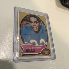 OJ Simpson 1970 Topps Football #90 Rookie Card RC Buffalo Bills. rookie card picture