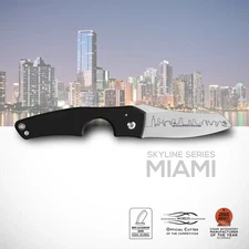 LES FINES LAMES LE PETIT CIGAR CUTTER FOLDING KNIFE MIAMI SKYLINE LIMITED ED