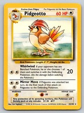 Pidgeotto 22/102 LP Base Set Unlimited Pokemon