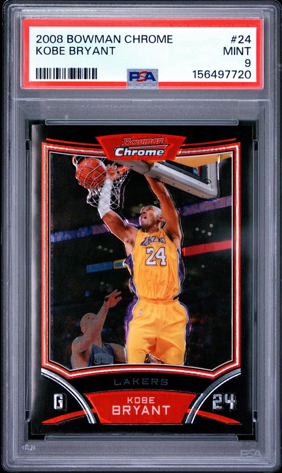 2008 Bowman Chrome #24 Kobe Bryant PSA 9 POP/70