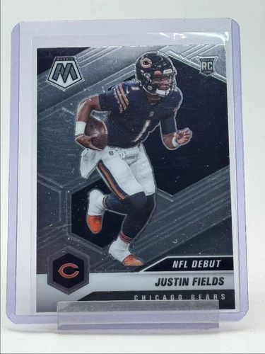 JUSTIN FIELDS 2021 MOSAIC FOOTBALL ROOKIE NFL DEBUT BEARS #242 RC Q4026