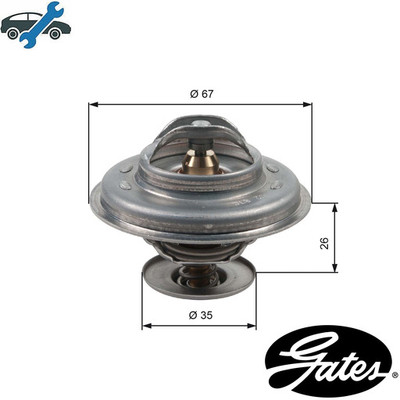 THERMOSTAT COOLANT TH11687G1 FOR BMW 3/Convertible/E0/5/E4/E6 VOLVO 760/Kombi  