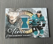 2025-26 UD Artifacts Hockey  Threads of Time Game Worn Jersey Erik Karlsson
