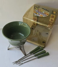 Green Flair Fondue Set