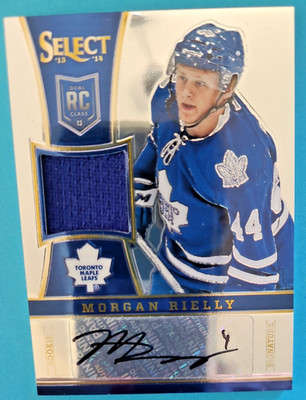 2013-14 Morgan Rielly Panini Select #308 Rookie Jersey Autograph RC Auto /199