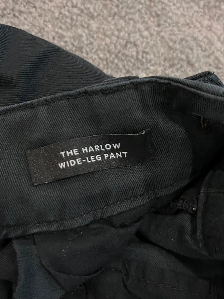 Madewell The Harlow Wide-Leg Black Pants Womens 6P Petite - Image 3 of 4