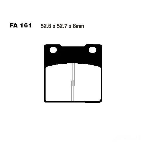 Bremsbelag EBC FA161HH Hinten FüR Kawasaki ZXR 750 H Stinger Bj. 1989-1990-image