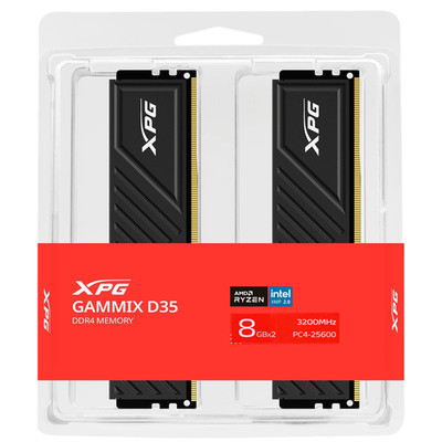 ADATA DIMM 16 GB DDR4-3200 (2x 8 GB) Dual-Kit, Arbeitsspeicher, schwarz
