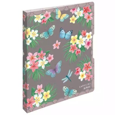 4008110363356 segregator A4 PP 2 2.7cm Ladylike butterflies Herlitz