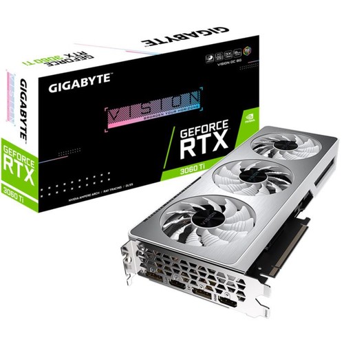 GIGABYTE VISION GeForce RTX 3060ti OC 8Go GDDR6 Carte Graphique /-/-/ 1