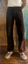 Vintage Brown Suede Enjoy Pants Size 28