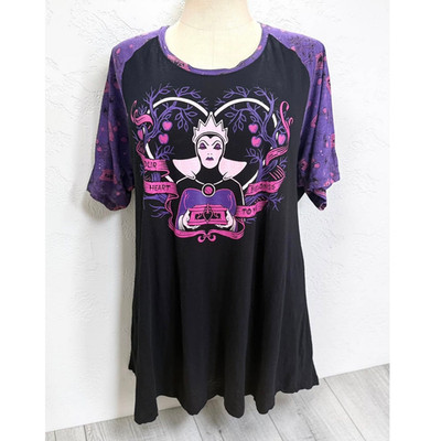 Torrid 2 (2X) Disney Villains Evil Queen Sleep Lounge Tunic Gown Pajama Shirt
