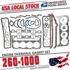 Full Engine Gasket Set For Early 2 Piece Rear Seal Chevrolet Sbc 283 327 350 5.7 Full Engine Gasket Set For Early 2 Piece Rear Seal Chevrolet Sbc 283 327 350 5.7