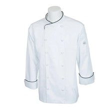 Mercer Culinary M62020WB2X Renaissance Men's White Long Sleeve Chef Jacket - XXL