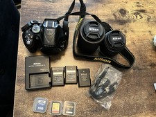 Nikon Black DSLR Camera Set with Accessories