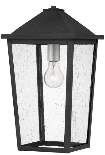 Quoizel Stoneleigh 18 3/4"H Mottled Black Outdoor Mini-Pendant Light - Picture 5 of 7