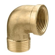 3/4" Brass Male to Female Threaded Elbow - PACK OF 5 - FREE Next-Day Delivery