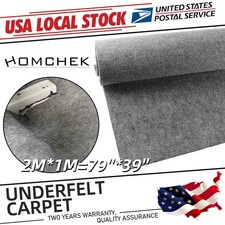 79" 39" 2mm Brand New Sub woofer Speaker Box Carpet Wrap Trunk Liner Under-felt
