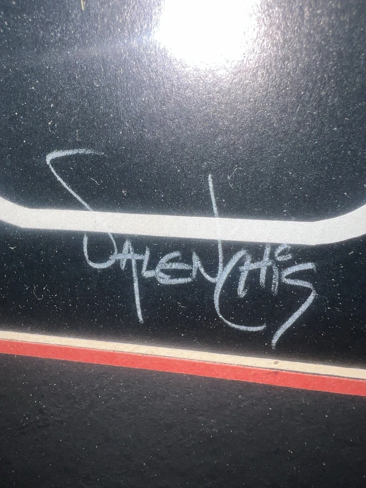 Raro póster artístico Valenchis Porsche 911 firmado y numerado 34/250 marco cromado años 80 Foto 2 de 4