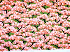 Cherry Blossom Trees Asian Cotton Small Remnant Springs Creative Products 21X 45