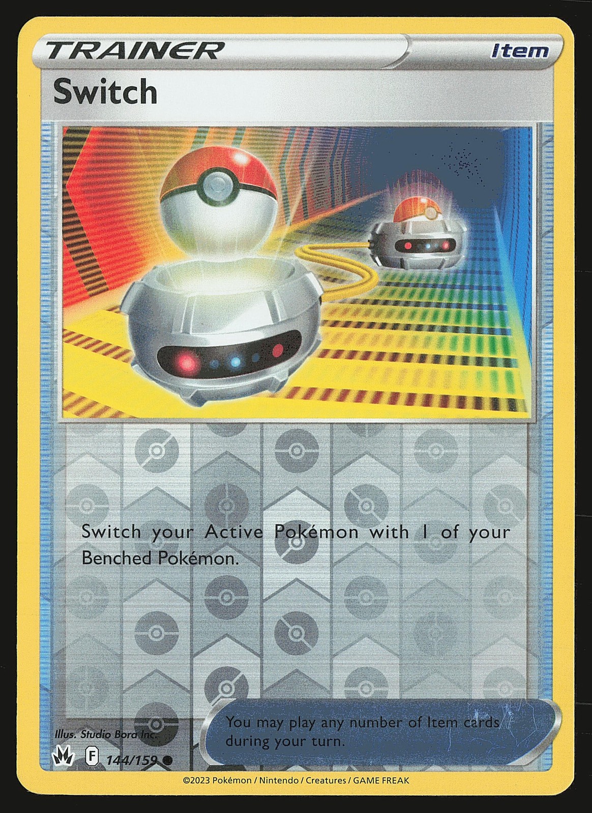 SWSH: Crown Zenith Switch #144/159 Reverse Holo Pokemon Card