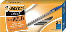 Cristal Xtra Bold Ballpoint Pens, Bold Point (1.6Mm) for Vivid and Dramatic Line