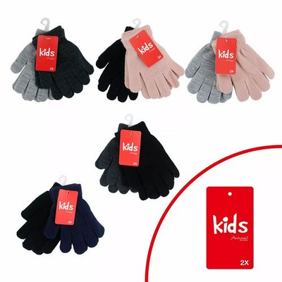 2 Pack Children's Gloves » Double Pack Children's Gloves » Finger Gloves in 2