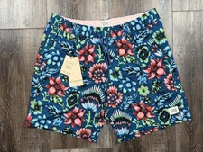 Scotch And Soda Swim Trunks Size Medium Tropical Hawaii Lyons Blue Lined NWT