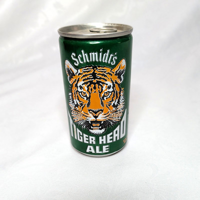 SCHMIDT'S TIGER HEAD ALE 12 OZ ALUMINUM BEER CAN PHILADELPHIA, PA  CLEVELAND, OH