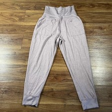 Gap Fit Brushed Tech Jersey Purple Joggers Lounge Athletic Sweatpants Women Sz S