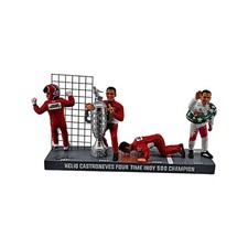 Helio Castroneves Autographed 4X Indianapolis 500 Champion Figure L/E Low Sports