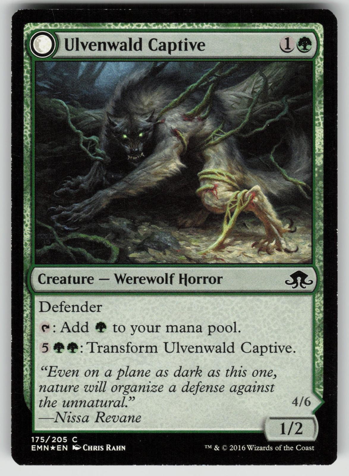 Ulvenwald Captive 175 Common Eldritch Moon Magic: The Gathering Foil Near Mint