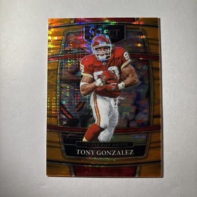 2021 Panini Select Tony Gonzalez Neon Orange Pulsar /7 #38 Kansas