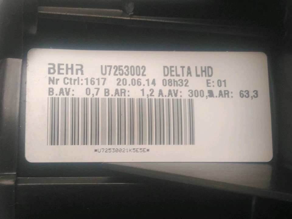 VENTILATEUR DE CHAUFFAGE - Opel Astra J (PD5/PE5) 2015 13276230 - Photo 3/3