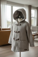 Merrell Hewes Performix gray toggle hooded sweater Gray Wool Blend Youth Size M