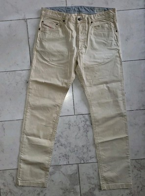Diesel Herren Hose Braddom-A Regular Slim Carrot beige W34