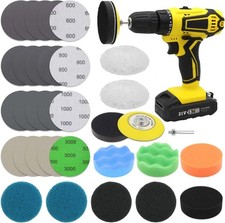 Car Headlight Restoration Kit, 3 Inch Car Polishing Sanding Discs with 1/4 In.