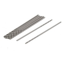 Image of 0.6mm Drilling Diameter 30mm Length HSS Straight Shank Twist Drill Bit 10pcs