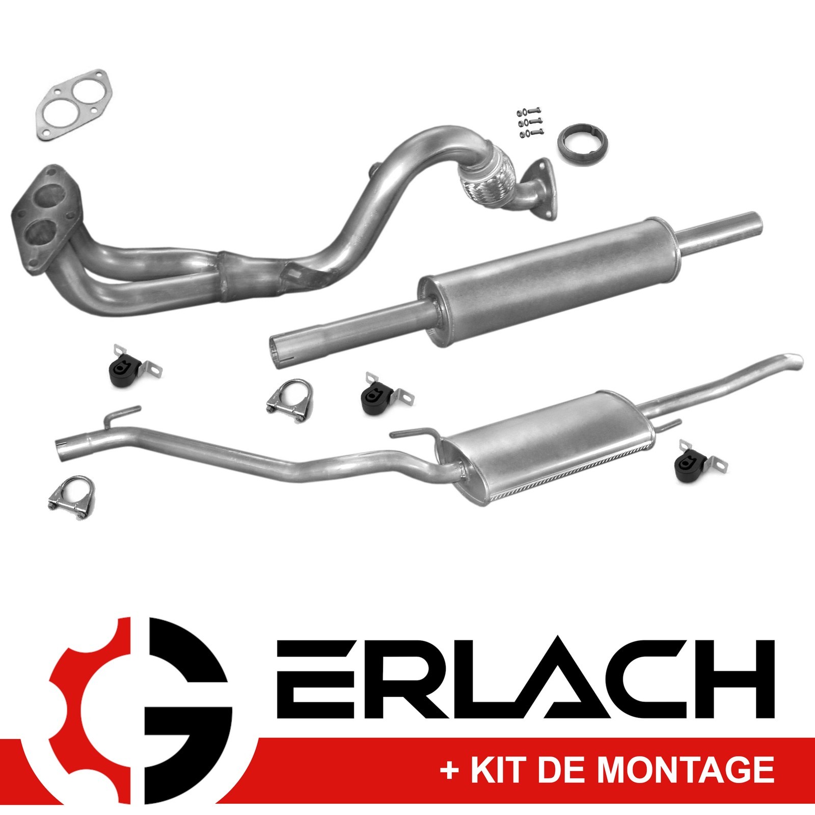 Échappement silencieux pour VW Vento 1.6 anti-bruit pour valider le contrôle technique