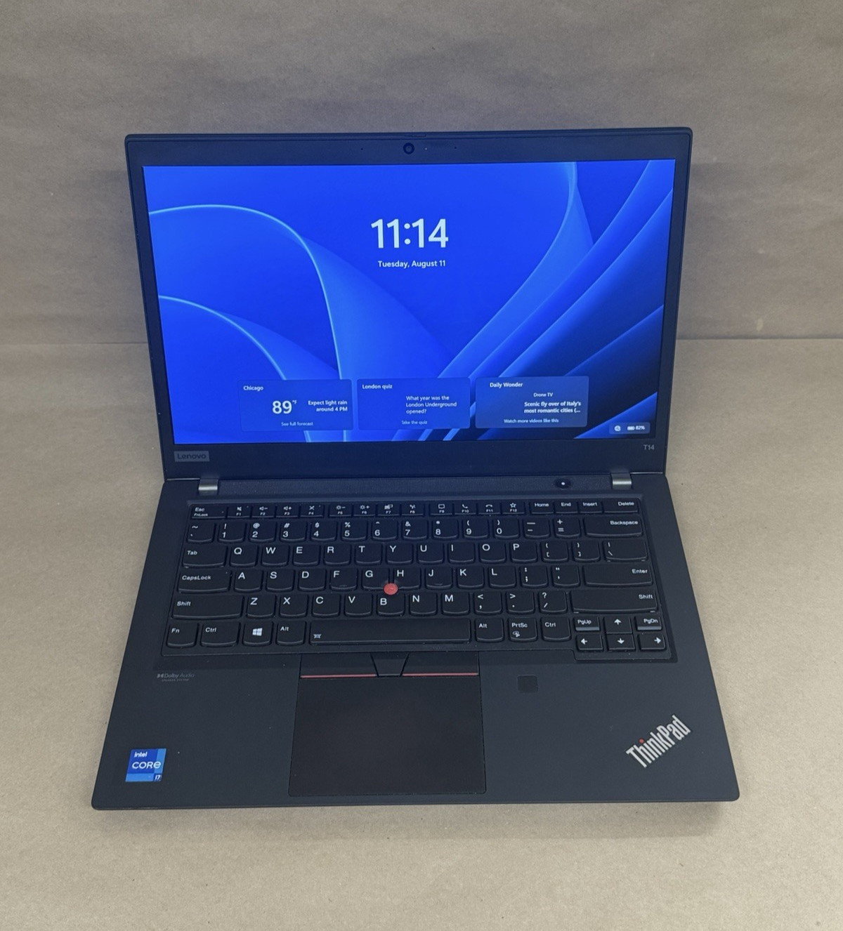 Lenovo ThinkPad T14 Gen 2, 14-Inch Laptop, with Core i7 11th Gen., Windows 11 Pro