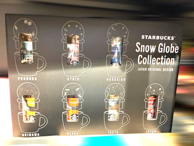 Snow Globe Collection Starbucks Japan Hokkaido Tokyo Kyoto Osaka