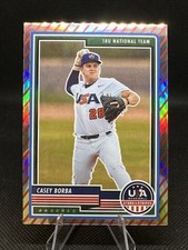 2023 Panini USA Baseball Stars & Stripes - Casey Borba #3 Stripes Prizm (RC)