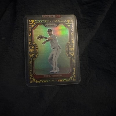 2021 Panini Prizm Trea Turner Snakeskin 07/50