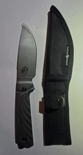 Survival Camping Knife Hoffman Richter Wolf Fixed Blade Knife W/ Sheath
