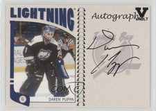 2004-05 ITG Franchises US East Edition Vault Black Daren Puppa #A-DPU Auto 4p5